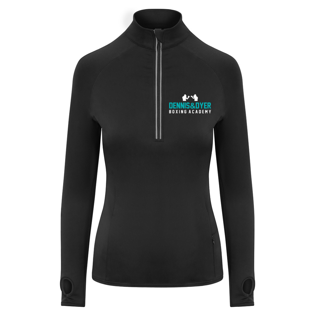 D&D Boxing Academy Ladies Cool-Flex™ Half Zip Top