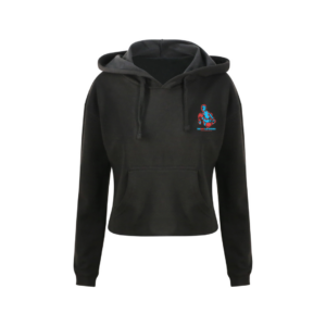Box Gathering Cropped Hoodie