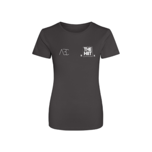 HIIT BX Hyrox Ladies Training T-Shirt - Charcoal Edition