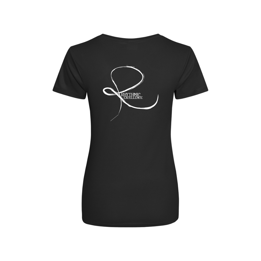 Rhythmic Excellence Ladies Cool T-Shirt - Logo Back