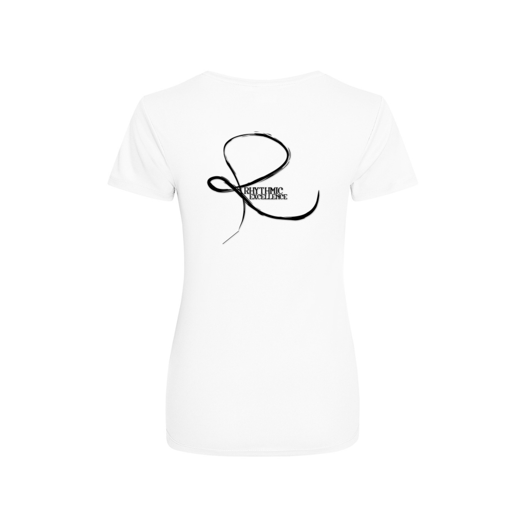 Rhythmic Excellence Ladies Cool T-Shirt - Logo Back
